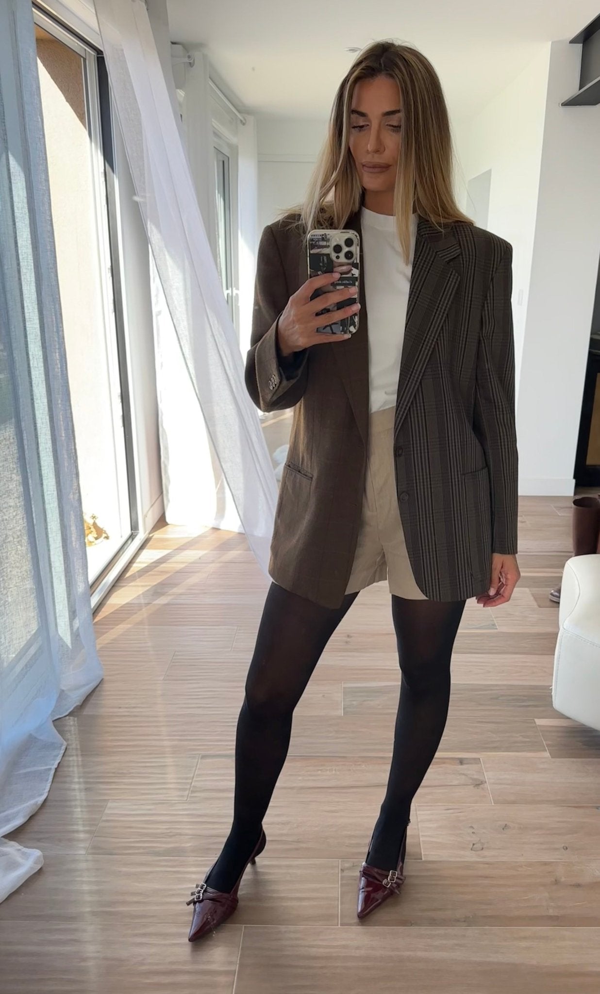 Blazer Oversize Upcyclé Contrasté - Liltaylor