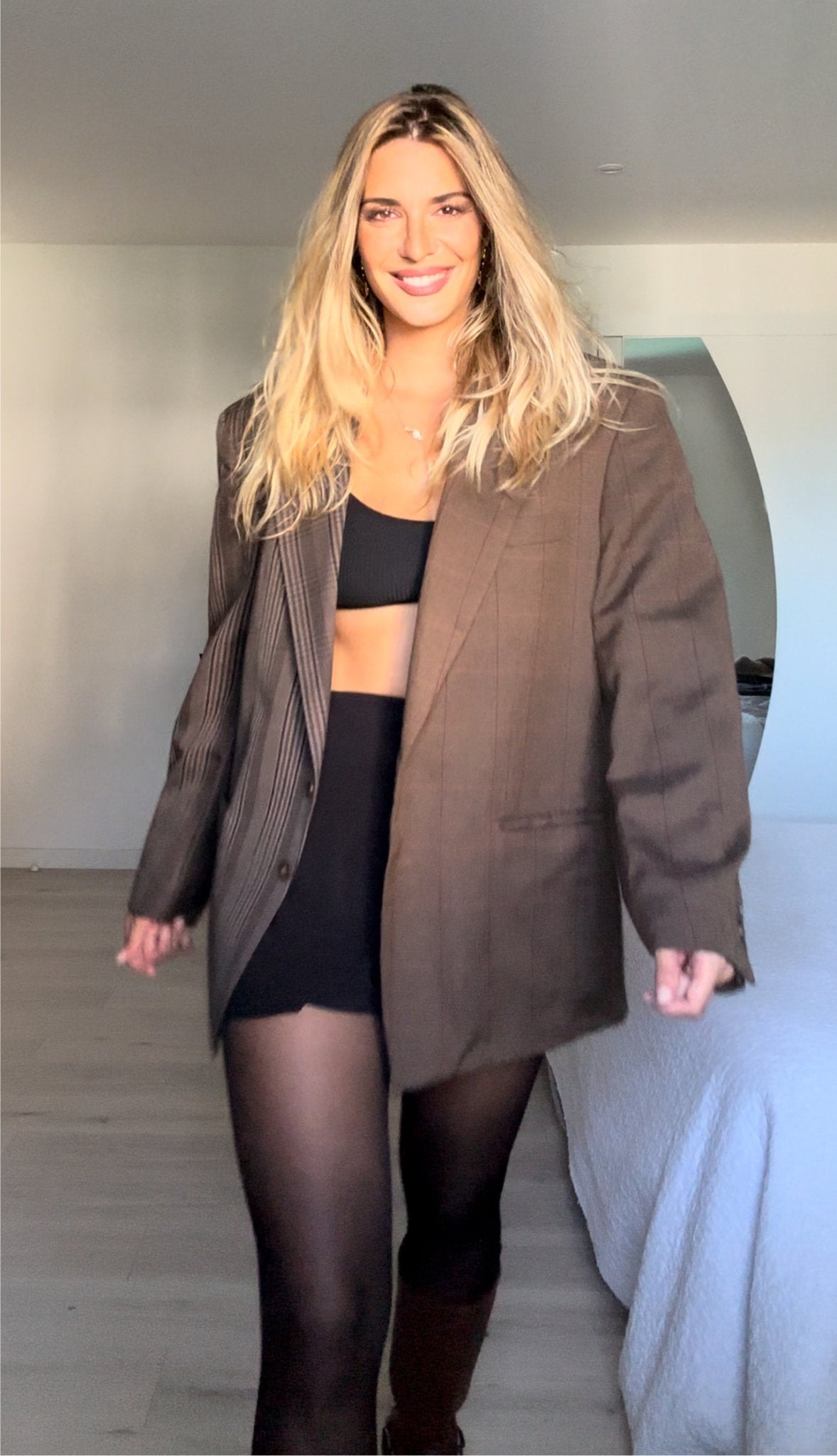 Blazer Oversize Upcyclé Contrasté - Liltaylor