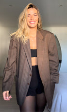 Blazer Oversize Upcyclé Contrasté - Liltaylor