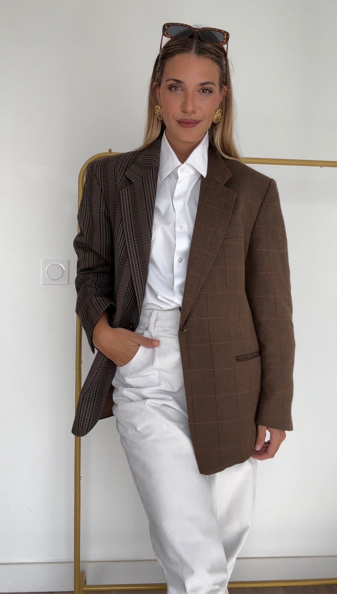 Blazer Oversize Upcyclé Contrasté - Liltaylor