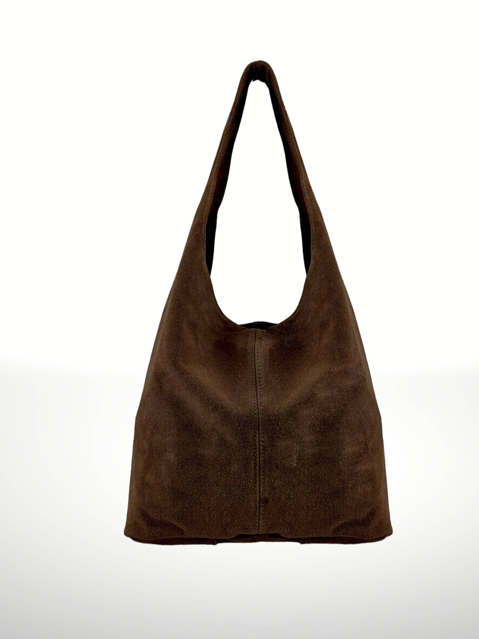 Sac en cuir suédé Silvia Brun foncé - Liltaylor