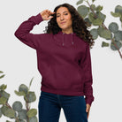 Sweat à capuche écologique unisexe Bordeaux ( Produits à la Demande ) - Liltaylor