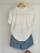 T - SHIRT BASIC EN COTON: BLANC - Liltaylor