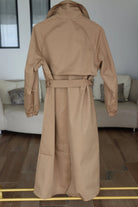 Trench coat long avec ceinture : Camel - Liltaylor